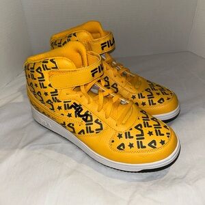 Fila Yellow High-Top Sneakers